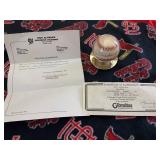 RAWLINGS BASEBALL WITH AUTOGRAPH OF RED SCHOENDIENST WITH CERTIFICATE OF AUTHENTICITY