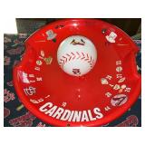 HANGING CARDINAL PLASTIC LIGHT MADE OUT OF A SLED