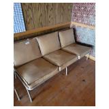 64 in. wide Vintage Bowling Alley Style Couch