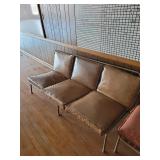 64 in. wide Vintage Bowling Alley Style Couch