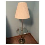 LAMP WITH BUILT IN GLASS TOP TABLE