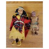 (2) Vintage Indian Dolls