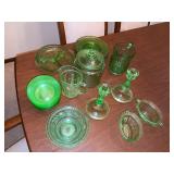 LARGE SELECTION OF URANIUM GLASS