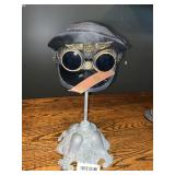 CHAUFFEUR HAT ON METAL STAND