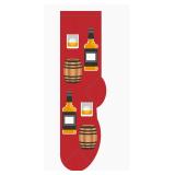 NEW -- FUN SOCKS -- BOURBON Red