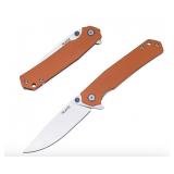 NEW Ruike Frame Lock Folding Knife Orange P801-J