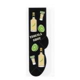 NEW -- FUN CRAZY SOCKS -- TEQUILLA SHOTS Black