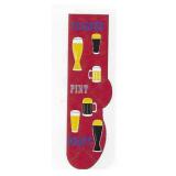 NEW -- CRAZY FUN SOCKS -- BEER Red
