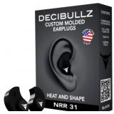 NEW in Box Decibullz Custom Molded Earplugs Black