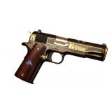 COLT ENGRAVED 'OLD GUARD' 24KT GOLD 45ACP NEW