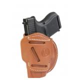4-Way IWB/OWB Holster Size 3 Leather Brown NEW