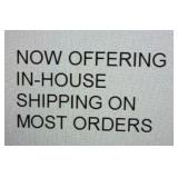 In-house Packing & Shipping On Most Orders