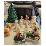 Vintage Ceramic Christmas Tree With Chip, Growing