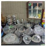 Eapg, Etched Glass, Cut Glass Bowls, Sherberts,