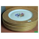 6 Crown Imperial Czechslovakia 10.75' Plates