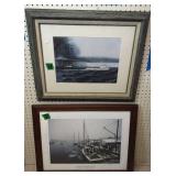 2 Nautical Ship Prints. Signed #'d Robert Bernard