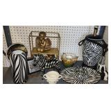 Zebra Print Vase, Zebra Print, Serving Platter