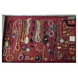 Estate Costume Jewelry. Necklaces, Bracelets,
