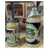 2 German Beer Steins