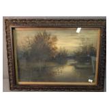 Important 1892 G.r. Hardenbergh Original Oil
