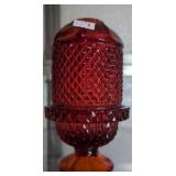 Orange Red Diamond Point Fairy Lamp