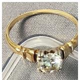 14k Gold Diamond Solitaire Ring 1.2 Dwt.