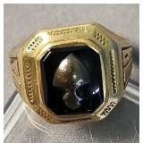 1934 Class Ring 10k Gold 3.7 Dwt Shield, Engraved