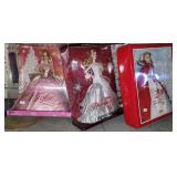 2009 Holiday Barbie, 2008 Holiday Barbie, 2010