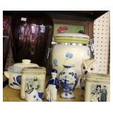 Purple Vase, Rooster Chalk Pictur Signed Susie,