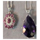 2 Jtv Sterling Silver 18' Necklaces With