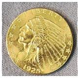 1925-d $2.5 Quarter Eagle Us Gold Coin