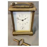 Brass French Carriage Clock With Kate, Runs