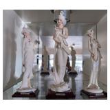 3 Giuseppe Armani Resin Figurines. Art Deco