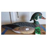 Wood Duck Drake Decoy B. Hayes 1989 Impressed