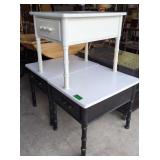 3 Faux Bamboo Single Drawer Side Tables 26x20x21'