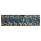 15 Fostoria Woodland Soft Blue Water Goblets. 2