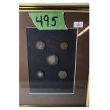 1908 Us Coins. Half Dollar, Quarter, Nickel,