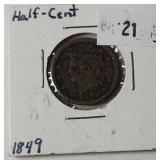 1849 Half Cent