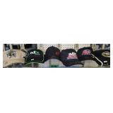 6 Autographed Nascar Hats