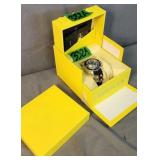 Men's Invicta Chronograph Blue Face With Gold