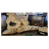 Shell Coasters, Butterfly, Diorama, Roman Horse