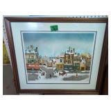 Eugene Valentine Signed #'d Print. Winter French