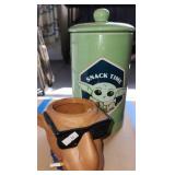 Baby Yoda Snack Time Canister, Camel Joe Cup