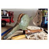 Vintage Bellow, Shell Placemats, Fish Filleting