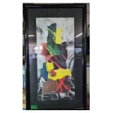 Abstract Mixed Media Original Art Frame Size