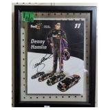 Denny Hamlin Autographed Photo 12x15'