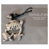 Charles Albert Fine Sterling Silver Sea Turtle