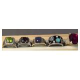 5 Sterling Silver Rings, Judith Ripka With