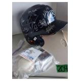 Autographed Baseball Helmet, 2015 Blue Rocks