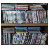 2 Shelves Of Dvd Movies. Water For Elephants,